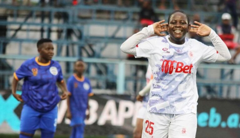 Kenya striker Jentrix Shikangwa has won the 2023-24 Tanzania Women's Premier League title with Simba Queens FC