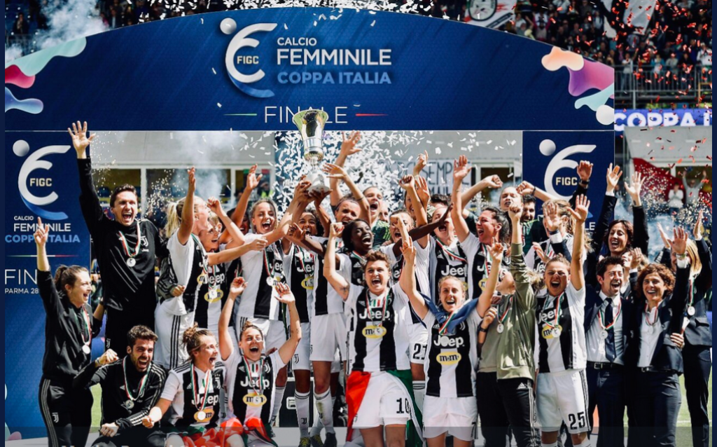 Sofie Junge lifts Italian Cup