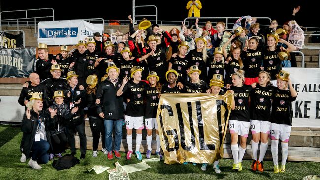Line and Sofie won the Swedish League with FC Rosengård